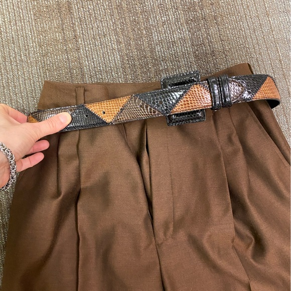 Linda Allard Ellen Tracy Brown Wool Pant Suit sz 2 - Picture 5 of 6